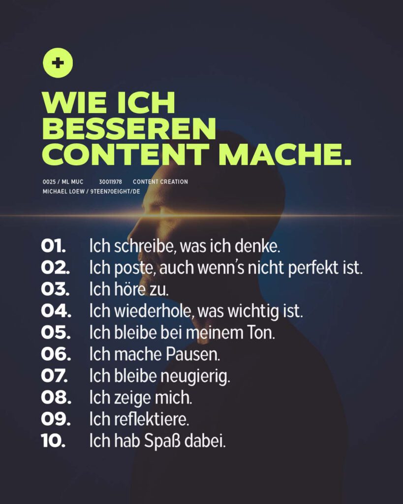 Michael Loew. Wie ich besseren Content mache.